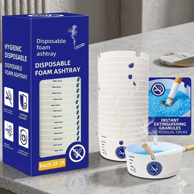 Disposable Foam Ashtray (25 Pieces)