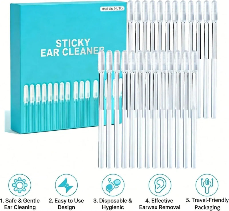 Sticky Ear Cleaning Sticks (24 Pcs)
